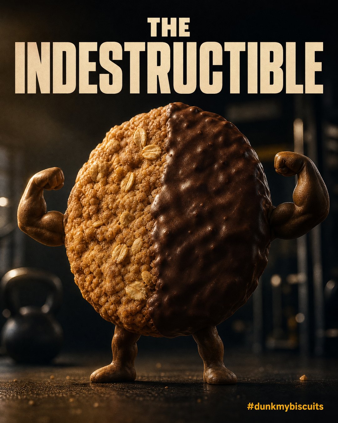 The Indestructible: a muscular oat biscuit